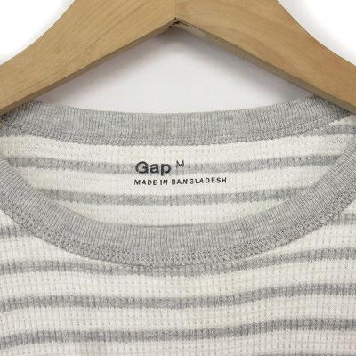 GAP（ギャップ） カットソー Tシャツ ボーダー サーマル ワッフル M
