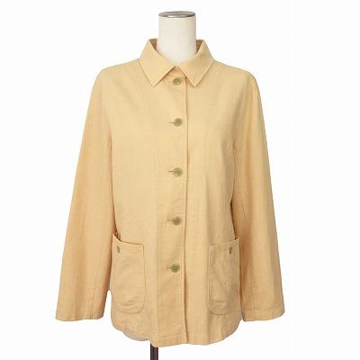 クロコダイル CROCODILE ジャケット コットンリネン 薄手 L ベージュ