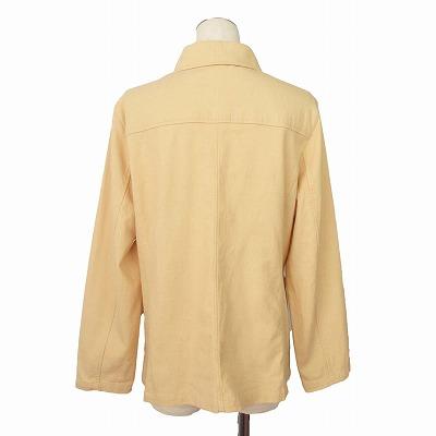 クロコダイル CROCODILE ジャケット コットンリネン 薄手 L ベージュ
