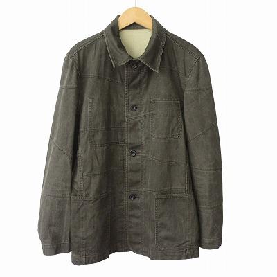 ルパート Rupert THE DIFFERENCE ジャケット 切替デザイン L グレー