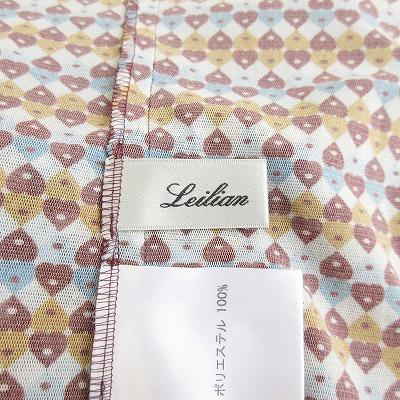 レリアン Leilian カットソー Tシャツ パワーネット ハート柄 総柄 11
