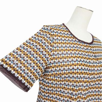 レリアン Leilian カットソー Tシャツ パワーネット ハート柄 総柄 11 