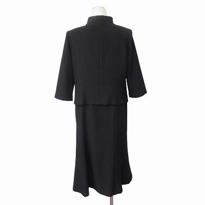 【中古】カルヴェン CARVEN FORMAL 東京ソワール ブラックフォーマル ワンピース ジャケット 一体型 12 黒 レディース カルヴェン CARVEN FORMAL 東京ソワール ブラックフォーマル