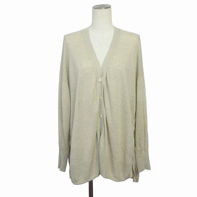1er Arrondissement カーディガン ロング 薄手 麻 ベージュ 1er Arrondissement プルミエ アロンディスモン カーディガン ロング