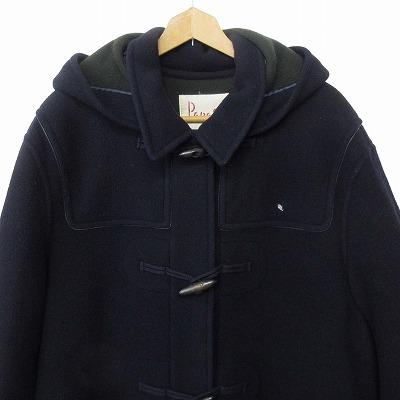 パパス、ダッフルコート パパス Papas ダッフルコート ロング ワンポイント刺繍 M 紺の通販 by