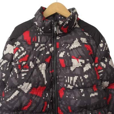 PUMA（プーマ） PUMA 565472 ILP MAP ダウンジャケット 総柄 フード