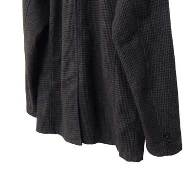 テットオム TETE HOMME ピーコート Pコート 千鳥格子柄 L グレー 黒
