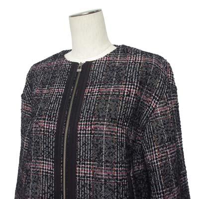 ドゥクラッセ トリミングデザイン　ツイードジャケット ミックスツイード・トリミングジャケット/DoCLASSE