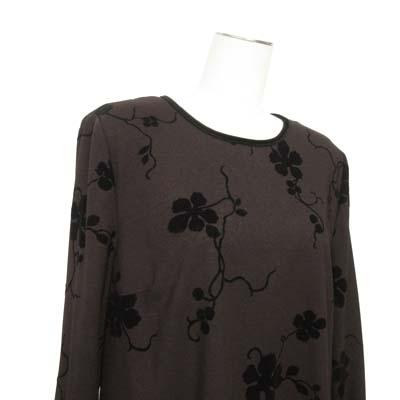 レリアン Leilian カットソー ブラウス チュニック 花 フロッキー