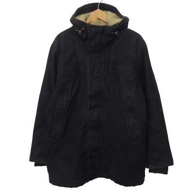 Timberland（ティンバーランド） コート ダック地 裏ボア ロング M 黒 