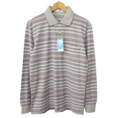 未使用品 ゴールデンベア GOLDEN BEAR ポロシャツ 長袖 ボーダー M 