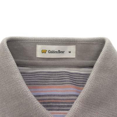 未使用品 ゴールデンベア GOLDEN BEAR ポロシャツ 長袖 ボーダー M 