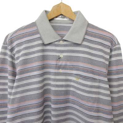 未使用品 ゴールデンベア GOLDEN BEAR ポロシャツ 長袖 ボーダー M 