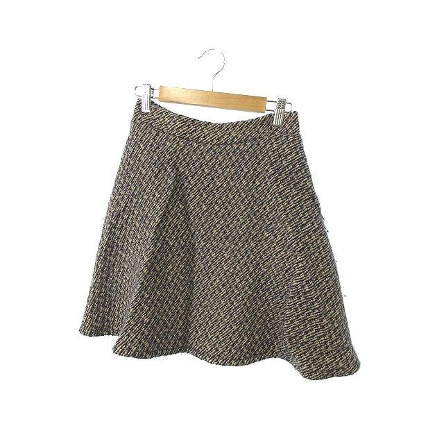 SLOBE IENA購入traditionalチェック柄ガウチョパンツS茶古着