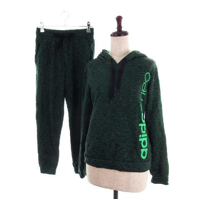 中古 アディダスネオ Adidas Neo スウェット セットアップ 上下 パーカー 長袖 プルオーバー パンツ ジョガー M L 緑 グリーン M1 キッズ ベクトル 古着 192 ブランド古着販売のベクトル 通販 Yahoo ショッピング