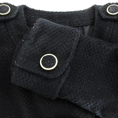 中古 ダズリン Dazzlin コート ノーカラー 長袖 ロング ダブル 厚手 無地 S 黒 ブラック アウター Kh レディース ベクトル 古着 192 ブランド古着販売のベクトル 通販 Yahoo ショッピング