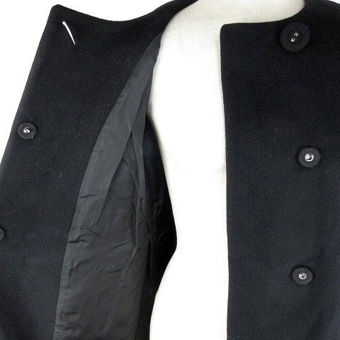 UNTITLED アンタイトル コート ノーカラー 長袖 ミドル丈 ウール 