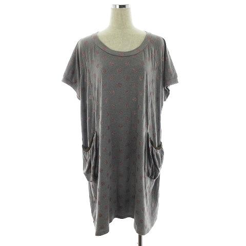 クスクス Kuskus ワンピース ミモレ丈 五分袖 クルーネック 薄手 水玉 ドット M グレー ピンク Mo レディース 192 ブランド古着販売のベクトル 通販 Yahoo ショッピング