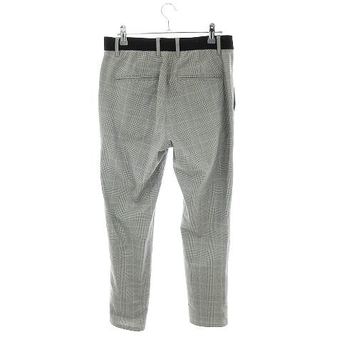 新品 ボトムス パンツ Zara 中古 ザラ Zara パンツ スラックス スリム 中古 ザラ Zara パンツ スラックス スリム テーパード ストレッチ グレンチェック S グレー ボトムス Hh メンズ ベクトル 古着 Www Threeriversofs Com