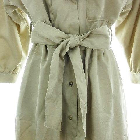 レトロガール Retro Girl ワンピース ミモレ丈 七分袖 テーラードカラー 薄手 無地 M ベージュ Mo レディース 192 ブランド古着販売のベクトル 通販 Yahoo ショッピング