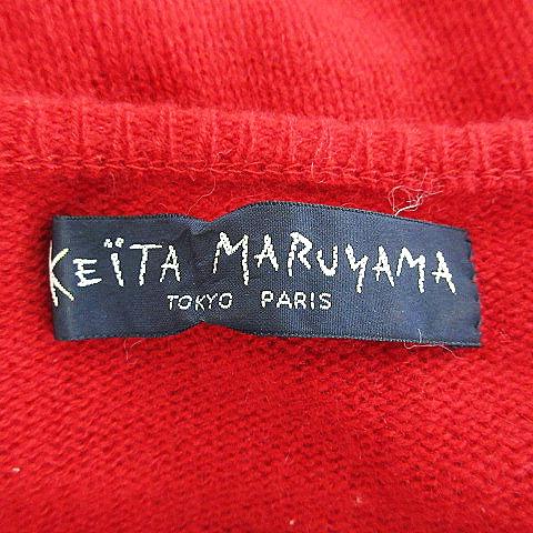 ケイタマルヤマ KEITA MARUYAMA ニット カットソー 半袖 ラウンドネック 薄手 カシミヤ 無地 1 赤 レッド トップス /BT レディース｜vectorpremium｜06