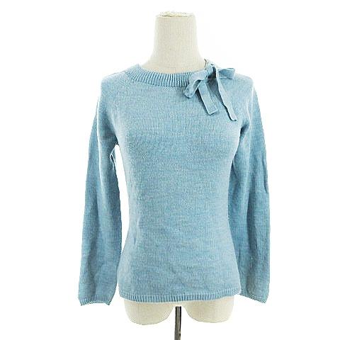 中古 キース Keith ニット セーター 長袖 リボン 38 水色 m3 レディース ベクトル 古着 193 ブランド古着販売のベクトル 通販 Yahoo ショッピング