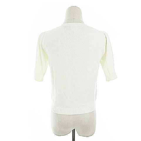 卸売 中古 ローズブリット Rosebullet ニット セーター 半袖 刺繍 レース 花柄 2 白 ホワイト m28 レディース ベクトル 古着 Solarcenter Mu