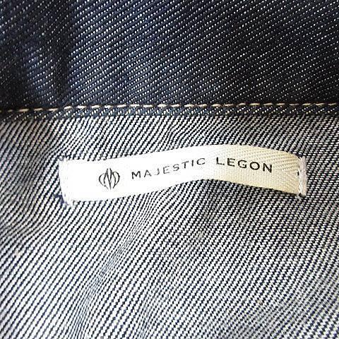 中古 マジェスティックレゴン Majestic Legon ジャケット ジージャン Gジャン デニム ステンカラー F 紺 ネイビー m15 レディース ベクトル 古着 193 ブランド古着販売のベクトル 通販 Yahoo ショッピング