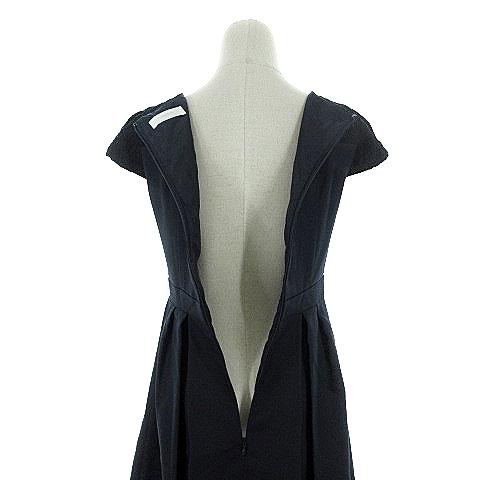 中古 エニィスィス エニシス Anysis ワンピース フレア 半袖 ひざ丈 ジップアップ タック レース 1 紺 ネイビー Akk7 レディース ベクトル 古着 193 ブランド古着販売のベクトル 通販 Yahoo ショッピング