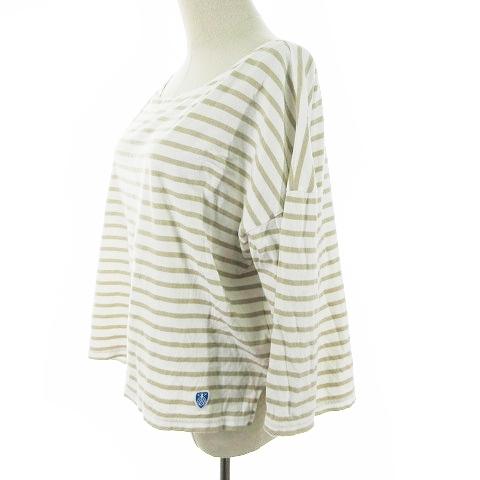 オーチバル シャツワンピース スキッパー 五分袖 ロング 麻 ロゴ刺繍 S Www Motorhometours Com Au