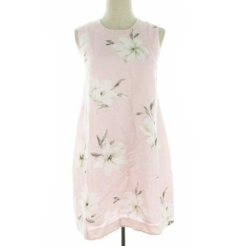 スナイデル Snidel ワンピース ミニ ノースリーブ 花柄 麻混 リネン混 F ピンク m16 レディース 193 ブランド古着販売のベクトル 通販 Yahoo ショッピング