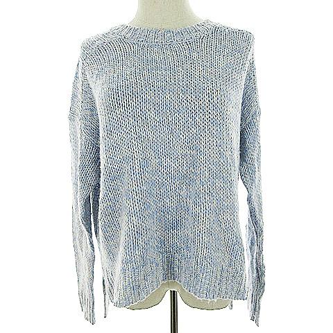 ジーナシス JEANASIS ニット セーター ドロップショルダー 長袖 F 水色