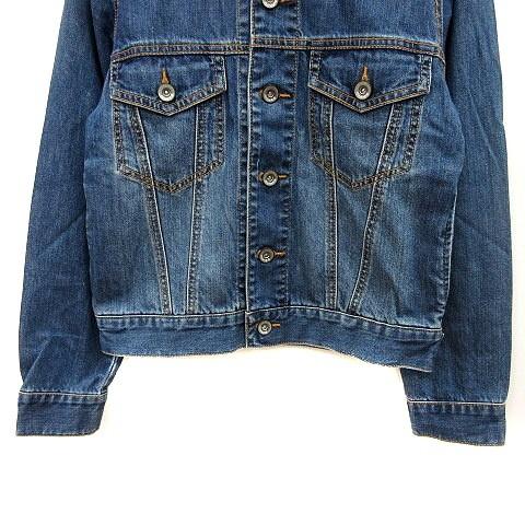 中古 ジーナシス Jeanasis デニムジャケット Gジャン ジージャン ウォッシュ加工 F 紺 ネイビー Mn レディース ベクトル 古着 195 ブランド古着販売のベクトル 通販 Yahoo ショッピング