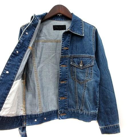 中古 ジーナシス Jeanasis デニムジャケット Gジャン ジージャン ウォッシュ加工 F 紺 ネイビー Mn レディース ベクトル 古着 195 ブランド古着販売のベクトル 通販 Yahoo ショッピング