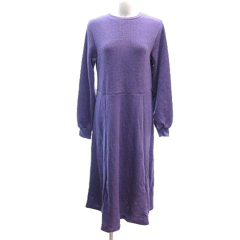 中古 ブラウニー Browny ニットワンピース ロング 長袖 F 紫 パープル Au レディース ベクトル 古着 195 ブランド古着販売のベクトル 通販 Yahoo ショッピング