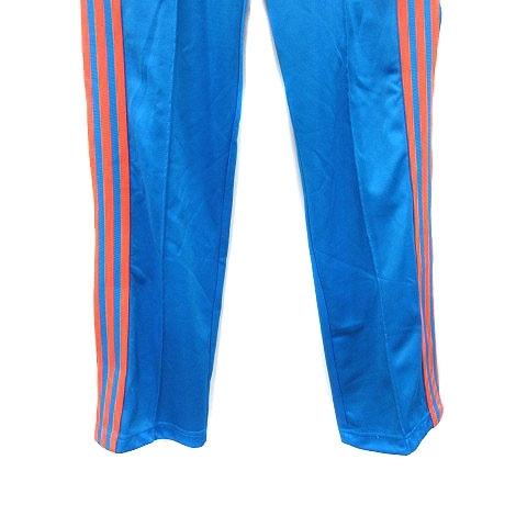 中古 アディダス Adidas スポーツウェア パンツ ジャージ ロング スリム ライン ロゴ刺繍 S 青 ブルー オレンジ Ct レディース ベクトル 古着 195 ブランド古着販売のベクトル 通販 Yahoo ショッピング