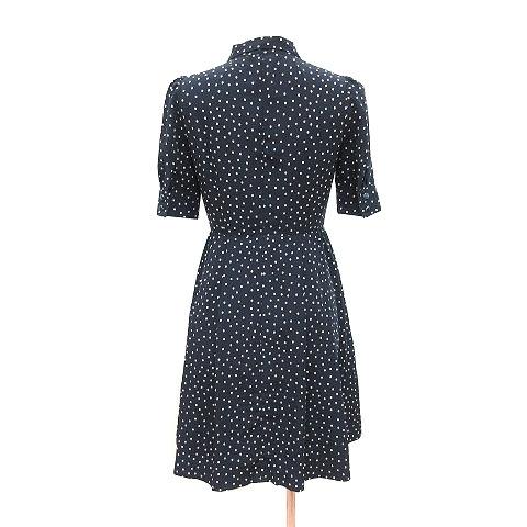 中古 カールパークレーン Karl Park Lane ワンピース ひざ丈 五分袖 ボウタイ ドット 7 紺 ネイビー Ct レディース ベクトル 古着 195 ブランド古着販売のベクトル 通販 Yahoo ショッピング