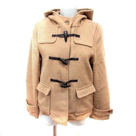 中古 ビス Vis ダッフルコート ショート 総裏地 フード付 M キャメル Rt レディース 特別セーフ