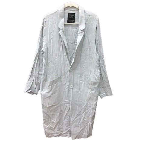 日本最大の 中古 ダブルクローゼット W Closet チェスターコート スプリング F ライトグレー 水色 Yk レディース ベクトル 古着