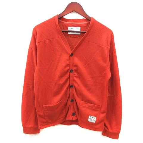 中古 インヘリット Inherit カーディガン 長袖 40 赤 レッド Ms メンズ ベクトル 古着 195 ブランド古着販売のベクトル 通販 Yahoo ショッピング