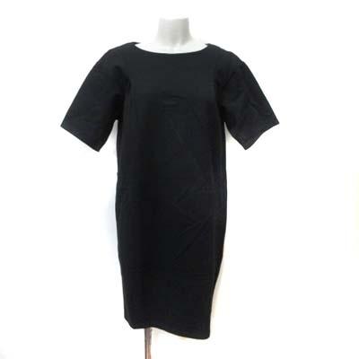 中古 プラステ Plst ひざ丈ワンピース 五分袖 M 黒 ブラック Yi レディース ベクトル 古着 195 ブランド古着販売のベクトル 通販 Yahoo ショッピング
