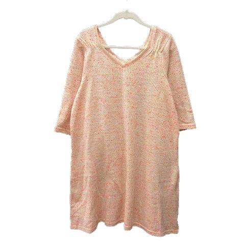 中古 チチカカ Titicaca ワンピース ニット ミニ Vネック 五分袖 F オレンジ Mn レディース ベクトル 古着 195 ブランド古着販売のベクトル 通販 Yahoo ショッピング