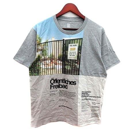 中古 グラニフ Graniph Design Tshirts Store Tシャツ カットソー 切替 プリント 半袖 M グレー アイボリー Yk メンズ ベクトル 古着 195 ブランド古着販売のベクトル 通販 Yahoo ショッピング