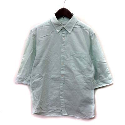中古 アダムエロペ Adam Et Rope シャツ ボタンダウン 七分袖 M 緑 ミントグリーン Yi メンズ ベクトル 古着 195 ブランド古着販売のベクトル 通販 Yahoo ショッピング