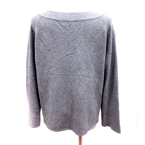 中古 ミラオーウェン Mila Owen ニット セーター 長袖 1 グレー Rt レディース ベクトル 古着 最新エルメス