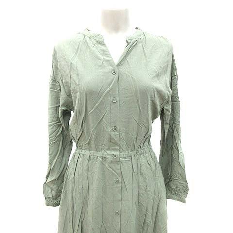 グローバルワーク Global Work シャツワンピース ロング 長袖 スキッパーカラー Vネック M 緑 グリーン Ct Mo レディース 195 ブランド古着販売のベクトル 通販 Yahoo ショッピング