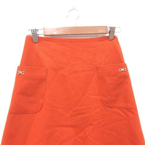 ロペ ROPE 台形スカート ミニ ウール 装飾 36 オレンジ /CT レディース｜vectorpremium｜02