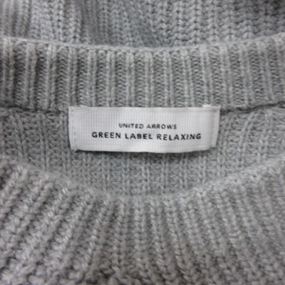 グリーンレーベルリラクシング ユナイテッドアローズ green label relaxing ニット セーター 長袖 グレー /YI レディース｜vectorpremium｜06