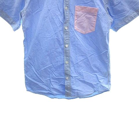 ビームス BEAMS ボタンダウンシャツ 半袖 S 水色 ライトブルー /AU メンズ｜vectorpremium｜04