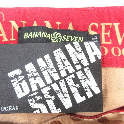 未使用品 バナナセブン BANANA SEVEN ハーフパンツ ショート 総柄 XL ベージュ /MN メンズ｜vectorpremium｜05